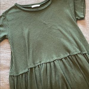 Waffle Knit shirt sleeve